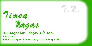 timea magas business card